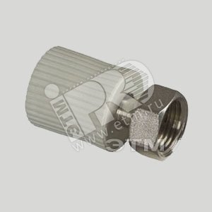 Муфта с накидной гайкой 20 х 1/2‘ ВР полипропиленовая PPR серая - FV-Plast