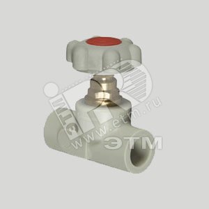 Вентиль 20 мм полипропиленовый PPR серый (304020) - FV-Plast