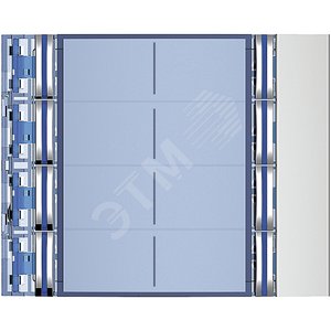 Панель лицевая модуля доп.кнопок вызова (6-8), 8 кнопок, цвет allmetal