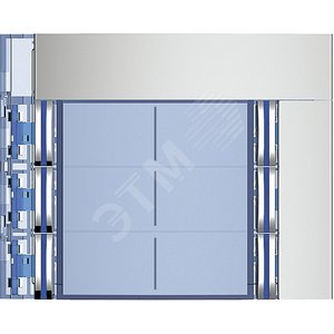 Панель лицевая модуля доп.кнопок вызова (6-8), 6 кнопок, цвет allmetal