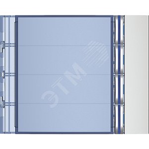 Панель лицевая модуля доп.кнопок вызова (3-4), 4 кнопки, цвет allmetal