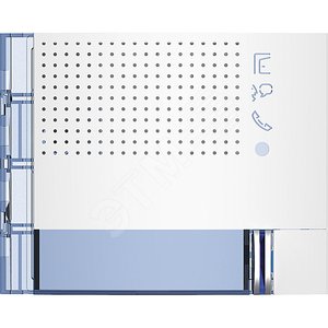 Лицевая панель звукового модуля + 1 кнопка вызова, цвет allwhite