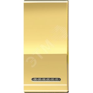 LivingLight Клавиша металлическая Золото 1 модуль (LN4931OA) - BTicino