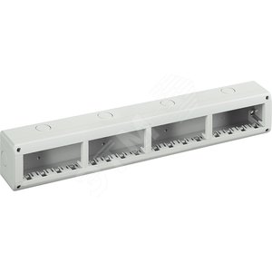 Защищенный корпус IP40 4+4+4+4 модуля вертикальный