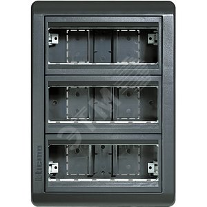 Настенная коробка с супортом и декоративной накладкой (173х247х65) Living - Legrand
