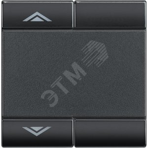 LL Клавиша UP DOWN 2 модуля, цвет антрацит