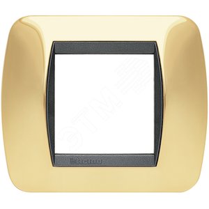 Накладка на 2 модуля Натуральное Золото (L4802OR)