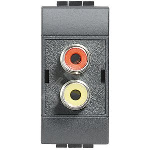 Двойной разъем типа RCA под зажим ( тюльпан ) - Legrand