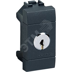 2х полюсный переключатель 1П с ключом, 16А - Legrand
