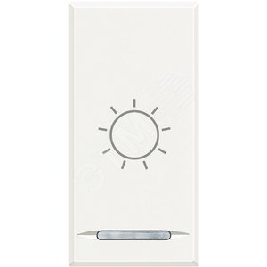 Axolute Клавиши с символами для системы автоматизации для 1 функции - 1 модуль, Лампа, цвет белый