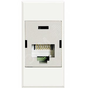 Axolute Разъем RJ45 категория 6 UTP 110 IDC белый (HD4262C6) - BTicino