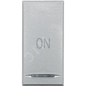 Axolute Клавиши с символами для системы автоматизации для 1 функции - 1 модуль, ON, цвет алюминий