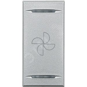 Axolute Клавиши с символами для системы автоматизации для 2 функций - 1 модуль, вентилятор, цвет алю