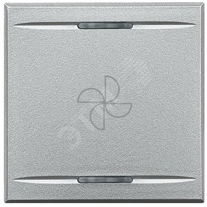 Axolute Клавиши с символами для системы автоматизации для 2 функций - 2 модуля, вентилятор, цвет алю