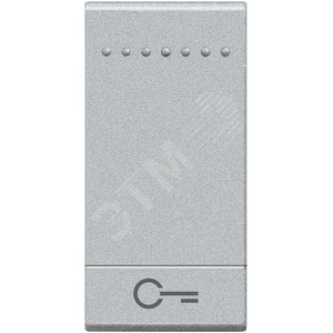 LivingLight Клавиша Ключ, размер 1 модуль, цвет алюминий