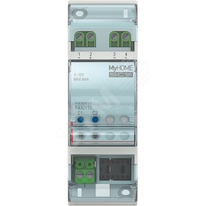 Актуатор DIN 2канала 0-10V bus