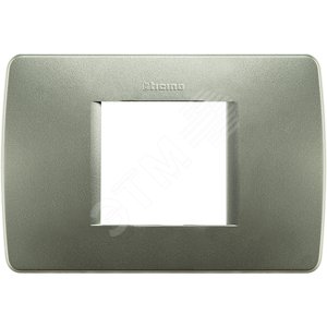 Накладка на 2 модуля, Зеленый Металлик