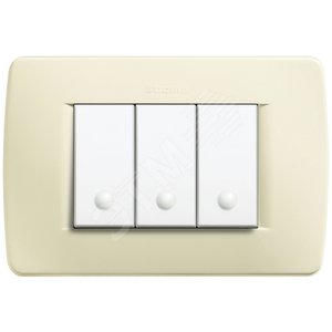 Накладка на 3 модуля, Слоновая кость - Legrand