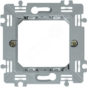 Суппорт для квадратной коробки, 2 модуля, клипсы - Legrand