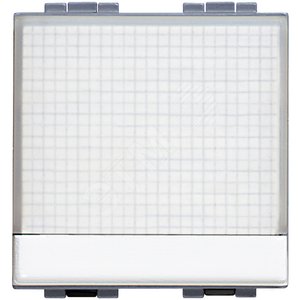 Кнопка NO с подсветкой и именной табличкой 2 модуля