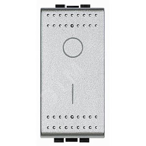 LivingLight Выключатель 2-х полюсный, 16AX, цвет алюминий - Legrand