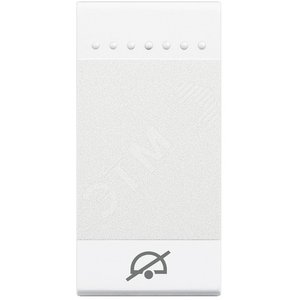 LivingLight Клавиша Не беспокоить 1 модуль белый - BTicino