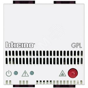 Детектор GPL со световой и звуковой сигнализацией 85дБ 12В 2 модуля - BTicino