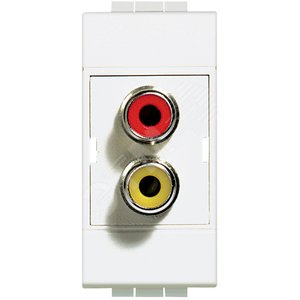 Двойной разъем типа RCA под зажим ( тюльпан ) - Legrand