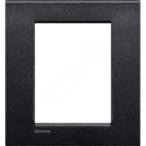 LivingLight Рамка AIR 3+3 модуля Черная лава (LNC4826NL) - BTicino