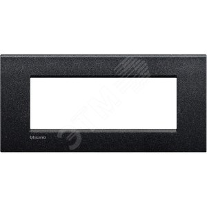 LivingLight Рамка AIR 7 постов Черная лава (LNC4807NL) - BTicino