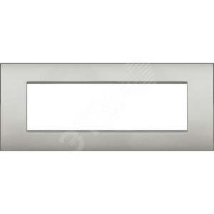 LivingLight Рамка AIR 7 постов Лунное серебро (LNC4807GL) - BTicino