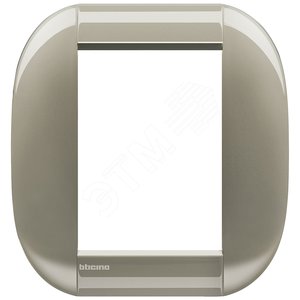 LivingLight Рамка овальная 3+3 модуля Титан - BTicino