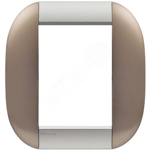 LivingLight Рамка овальная 3+3 модуля Бронзовый (LNB4826TB) - BTicino