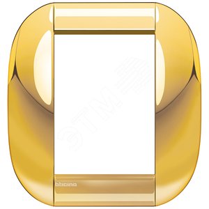LivingLight Рамка овальная 3+3 модуля Золото - BTicino