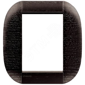 LivingLight Рамка овальная 3+3 модуля Темный дуб - BTicino