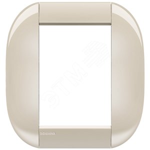 LivingLight Рамка овальная 3+3 модуля Кремовый - BTicino