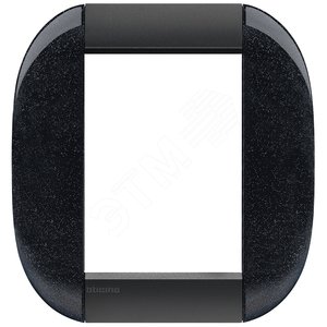LivingLight Рамка овальная 3+3 модуля Антрацит - BTicino