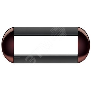 LivingLight Рамка овальная 7 постов Бордовый (LNB4807TW) - BTicino