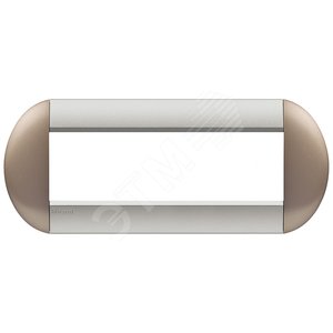 LivingLight Рамка овальная 7 постов Бронзовый - BTicino