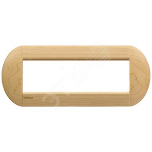 LivingLight Рамка овальная 7 постов Клен (LNB4807LAE) - BTicino