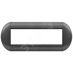 LivingLight Рамка овальная 7 постов Графит (LNB4807GF) - BTicino