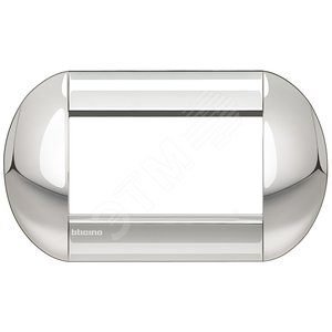LivingLight Рамка овальная 4 поста Хром (LNB4804CR) - BTicino