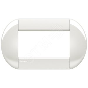 LivingLight Рамка овальная 4 поста Белый (LNB4804BI) - BTicino