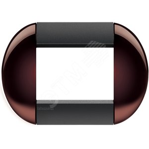 LivingLight Рамка овальная 3 поста Бордовый (LNB4803TW) - BTicino
