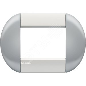 LivingLight Рамка овальная 3 поста Небесный - BTicino