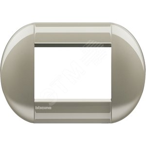 LivingLight Рамка овальная 3 поста Титан - BTicino