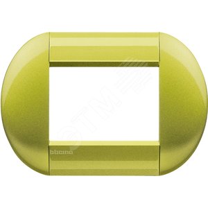 LivingLight Рамка овальная 3 поста Лимон - BTicino