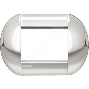 LivingLight Рамка овальная 3 поста Хром (LNB4803CR) - BTicino