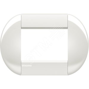 LivingLight Рамка овальная 3 поста Белый - BTicino
