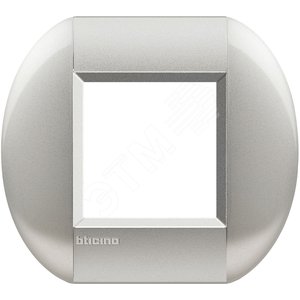 LivingLight Рамка овальная 1 пост Алюминий (LNB4802TE) - BTicino